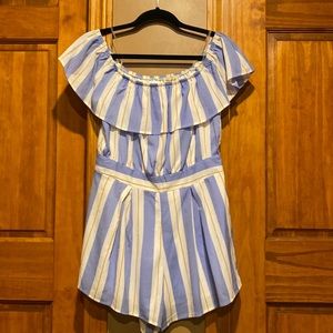 Beachy striped romper